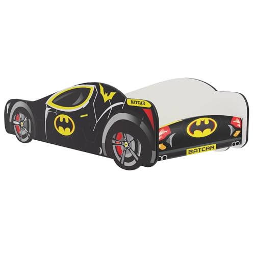 Lit pour enfant BATMAN | avec sommier et matelas | Super Héros | 140x70 |