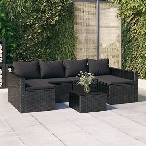 Salon de jardin 2 pcs avec coussins Résine tressée, 4 coloris disponibles