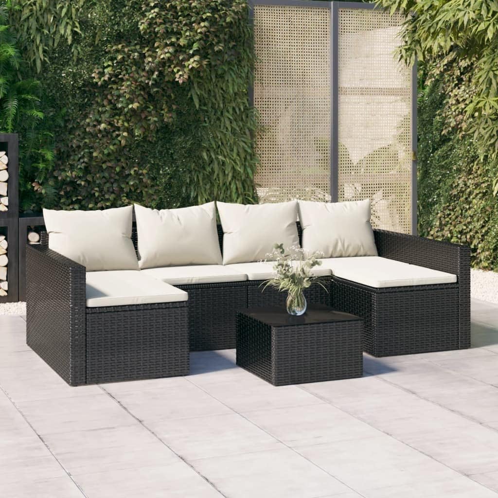 Salon de jardin 2 pcs avec coussins Résine tressée, 4 coloris disponibles