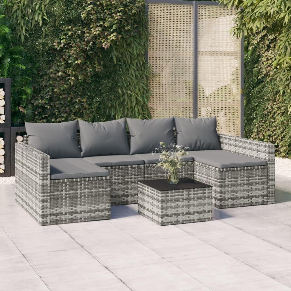 Salon de jardin 2 pcs avec coussins Résine tressée, 4 coloris disponibles