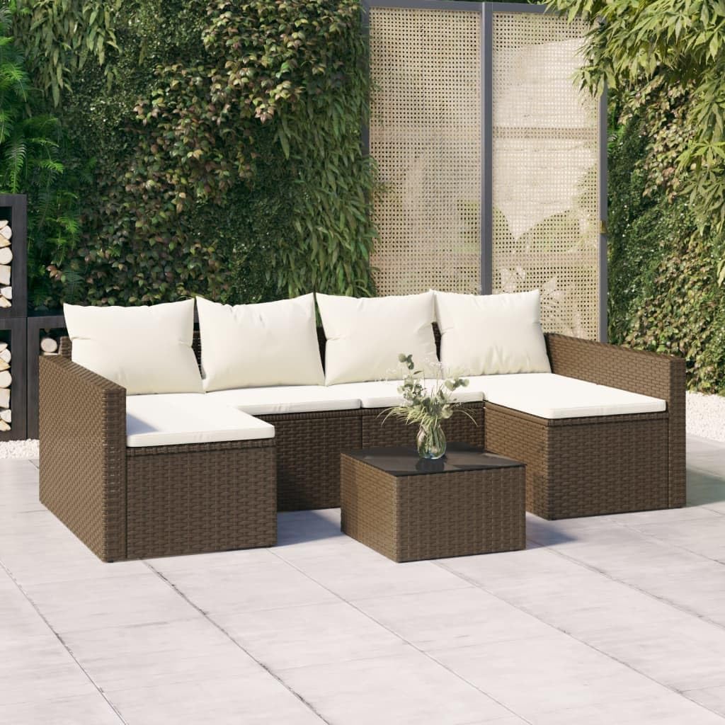 Salon de jardin 2 pcs avec coussins Résine tressée, 4 coloris disponibles